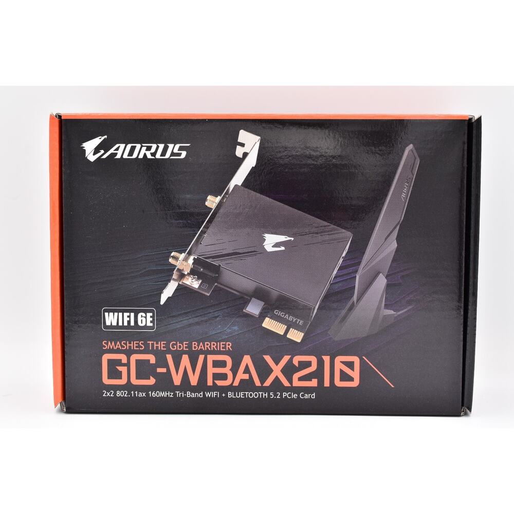 GIGABYTE AORUS GC-WBAX210 WiFi 6E 802.11ax Bluetooth 5.2 PCIe x1 2400Mbps